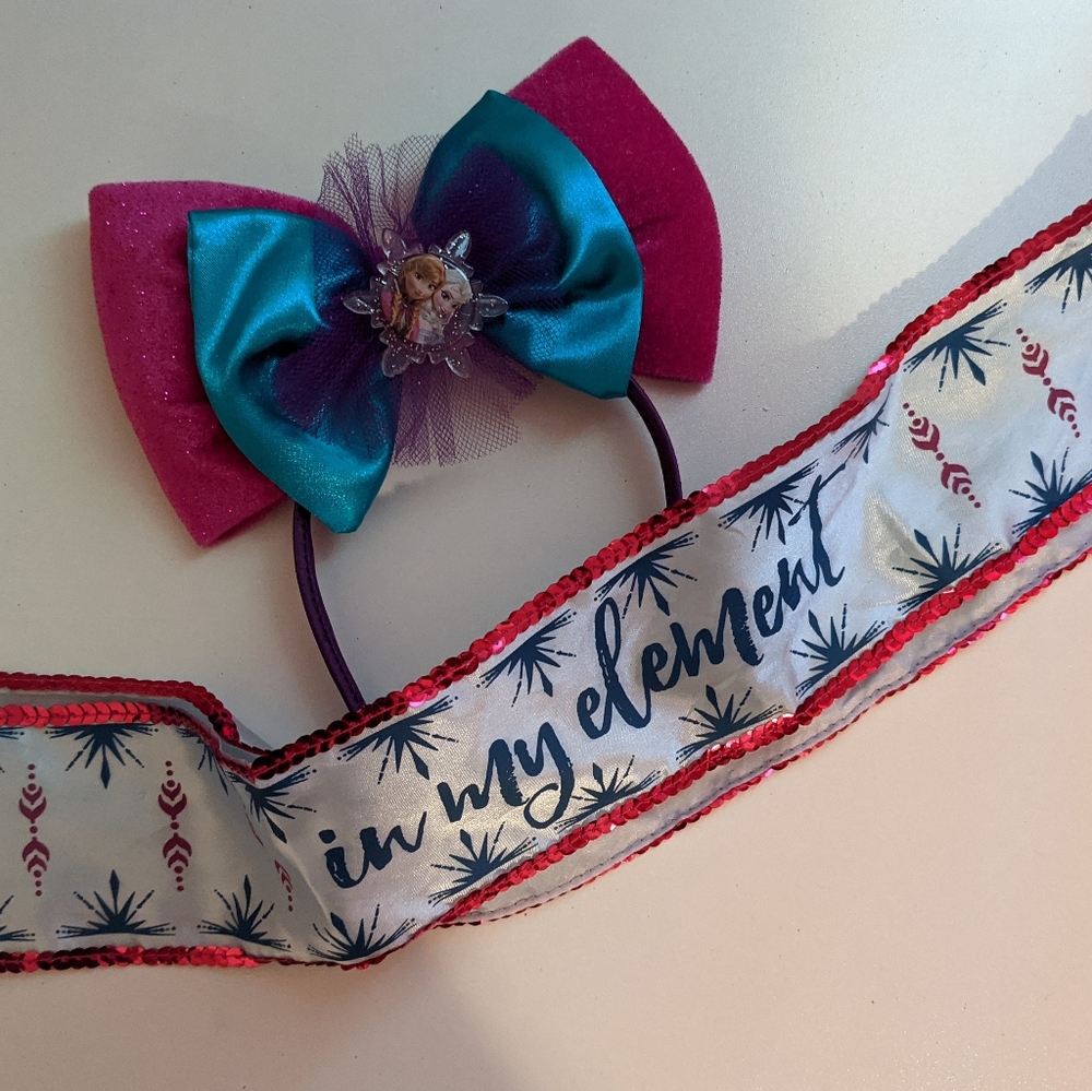 Disney Frozen hairband and sash